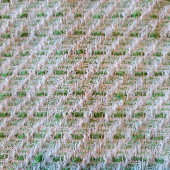 Green Tweed Pleated School Girl Mini Skirt - Picture 4 of 6